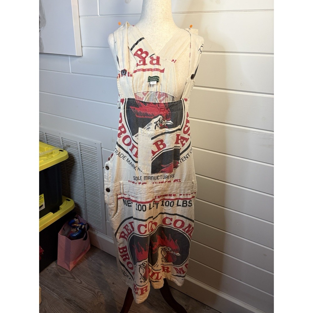 Katmandu Feed/ Flour Sack Overalls Shorts Romper 100% Cotton One Size Boho